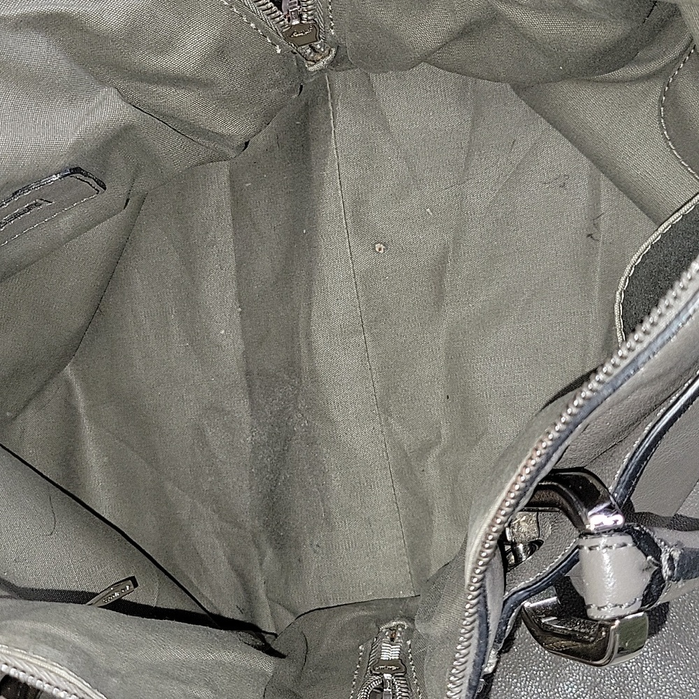Marc Jacobs Gray Leather Satchel with Silver Hardware - Picture 11 of 15